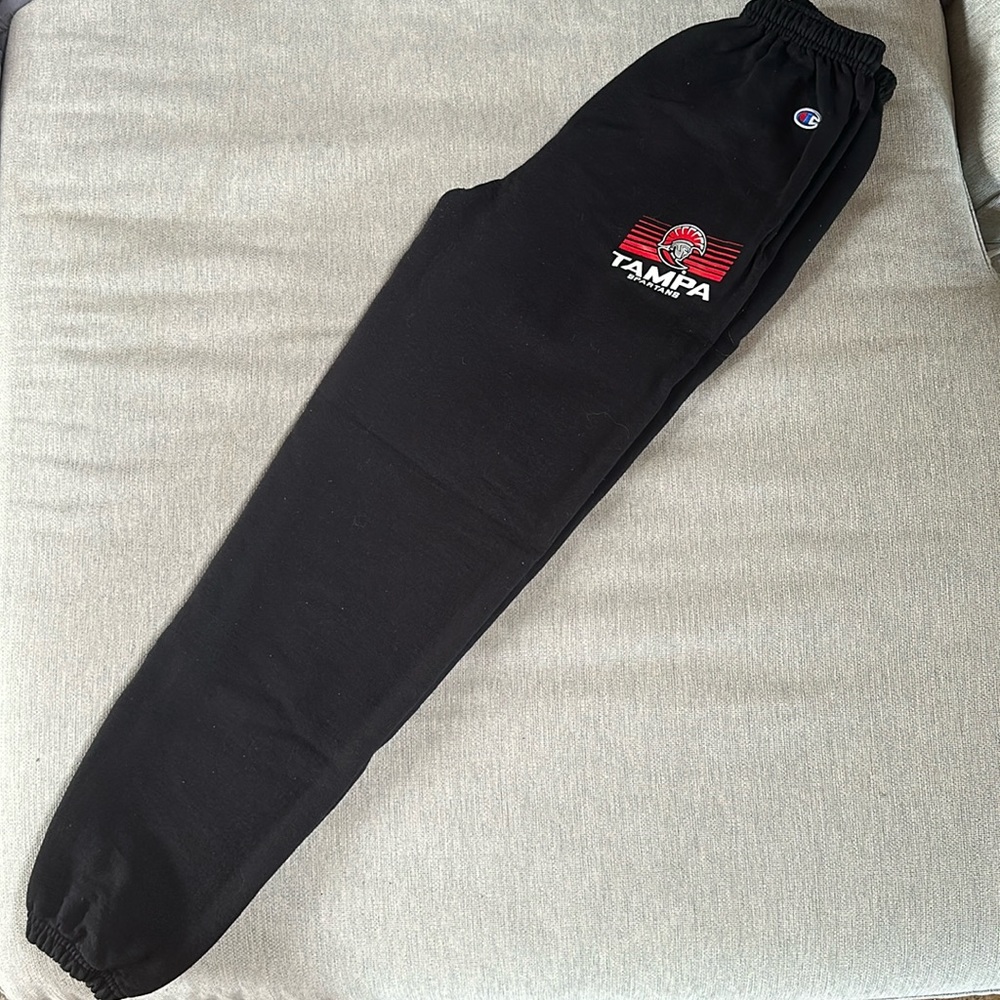 University of Tampa Spartans sweatpants || small || Champion